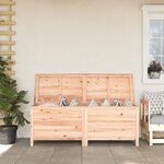 vidaXL Boîte de rangement de jardin 150x50x56 5 cm bois massif sapin