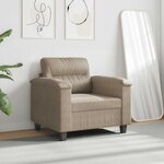 vidaXL Chaise de canapé Taupe 60 cm Tissu microfibre