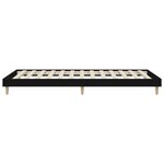 vidaXL Cadre de lit noir 75x190 cm bois d'ingénierie