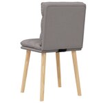 vidaXL Chaises à manger lot de 2 taupe tissu