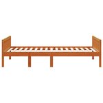 vidaXL Lit pour enfants sans matelas cire marron 90x200 cm pin massif