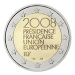 2 euros commémorative France 2008 - Présidence.