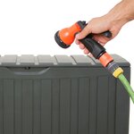 vidaXL Boîte de rangement Noir 118x53x57 cm Polypropylène