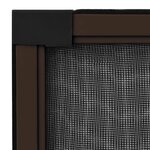 vidaXL Moustiquaire extensible pour fenêtres Marron (100-193)x75 cm