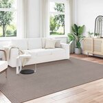 vidaXL Tapis de surface Rectangulaire LUGO Taupe 200 x 280 cm
