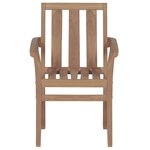 vidaXL Chaises de jardin lot de 2 et coussins vert Bois de teck massif