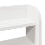 vidaXL Tête de lit avec étagères blanc 140 cm bois massif de pin