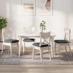 vidaXL Coussins de siège 2 Pièces Gris foncé 40 x 40 x 6 cm tissu