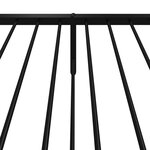 vidaXL Cadre de lit métal sans matelas avec pied de lit noir 75x190 cm