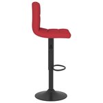 vidaXL Tabourets de bar lot de 2 rouge bordeaux tissu