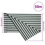 vidaXL Filet brise-vue vert et blanc 1 2x50 m PEHD 75 g/m²