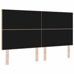 vidaXL Tête de lit LED Vert gris 180 cm Tissu en velours côtelé