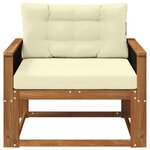 vidaXL Sofa de milieu extérieur Bois d'Acacia Massif Naturel