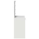 vidaXL Coiffeuse avec tiroir Blanc 50 x 41 x 135 cm Bois d'ingénierie