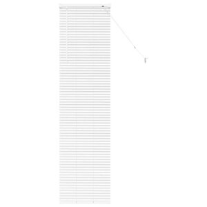 vidaXL Store de Fenêtre avec des rideaux Blanc Aluminium