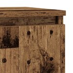 vidaXL Buffet avec tiroir vieux bois 71x35x84 cm bois d'ingénierie