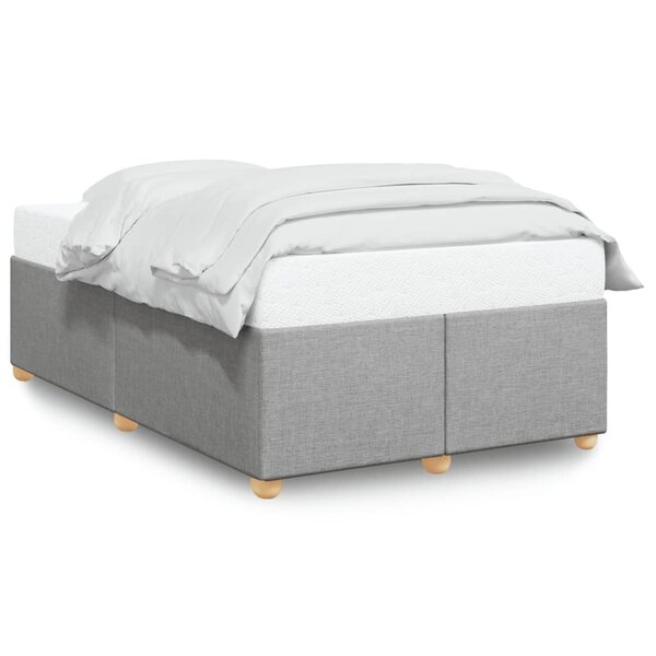 vidaXL Cadre de lit sans matelas gris clair 120x200 cm tissu