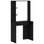 vidaXL Bureau avec rangement 2 Pièces Chêne noir 78.5 x 37 x 154.5 cm