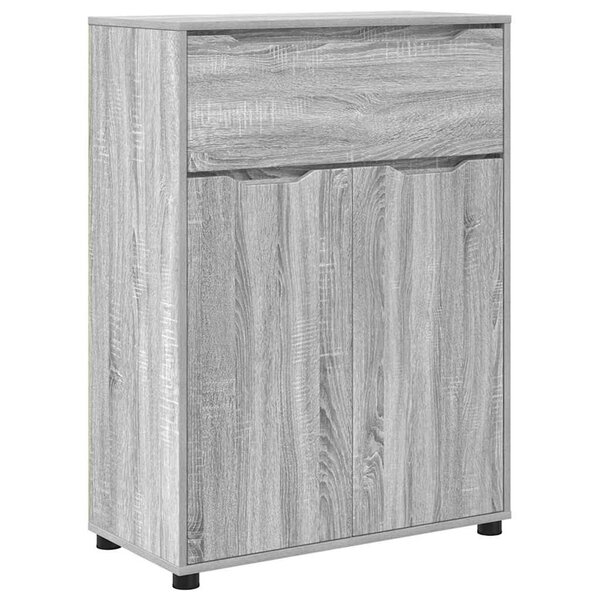 vidaXL Cabinet de salle de bain Gris Sonoma 72 5 x 36 5 x 100 cm
