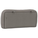 vidaXL Coussin de tête de lit taupe 80 cm tissu