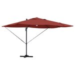 vidaXL Parasol Terre cuite 351 x 250 x 253 cm Polyester et Aluminium