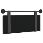 vidaXL Tête de lit suspendue Noir PU antique