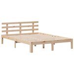 vidaXL Lit bibliothèque sans matelas 160x200 cm bois massif de pin