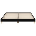 vidaXL Cadre de lit sans matelas noir 180x200 cm bois d'ingénierie