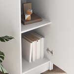 vidaXL Bureau 2 Pièces Blanc