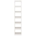 vidaXL Bibliothèque/Séparateur de pièce Blanc 40x30x199 cm Pin massif