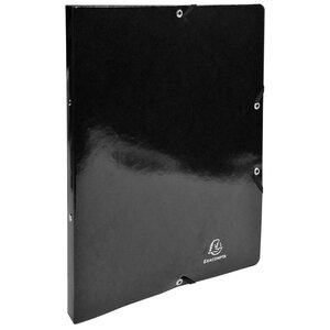 Classeur À Élastiques 2 Anneaux 15mm Iderama - A4 - Noir - X 20 - Exacompta