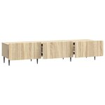vidaXL Meuble TV Chêne Sonoma 147 x 34 5 x 32 cm Bois d'ingénierie