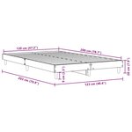 vidaXL Cadre de lit sans matelas chêne sonoma 120x200 cm