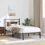 vidaXL Cadre de lit sans matelas chêne marron 90x200cm bois ingénierie