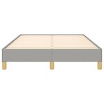 vidaXL Cadre de lit sans matelas gris clair 120x190 cm tissu