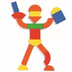 Djeco DJ03130 - Magnétiques bois - Géoforme