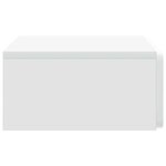 vidaXL Table d'appoint murale Blanc 59 x 34 5 x 17 cm