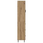 vidaXL Haut Armoire avec tiroir Chêne artisanal 34 5 x 34 x 180 cm