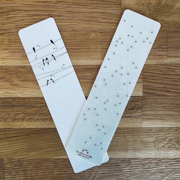 Marque-pages - Les hirondelles sur le fil