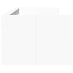 vidaXL Lit de jour avec tiroirs sans matelas blanc 90x190 cm