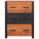 vidaXL Buffets & Commodes Marron 55 x 30 x 75 cm Bois d'acacia massif