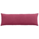vidaXL Coussins de canapé 2 Pièces Bordeaux 120 x 40 cm