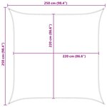 vidaXL Voile d'ombre Orange et marron 2 5 x 2 5 m