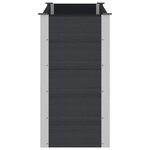 vidaXL Jardinière surélevée Noir 150 x 50 x 91 cm WPC et Aluminium