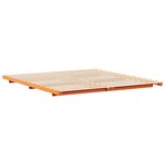 vidaXL Cadre de lit surélevé Marron cire 200 x 220 cm