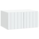 vidaXL Meuble TV mural 59 5 x 41 x 30 cm Blanc Bois d'ingénierie