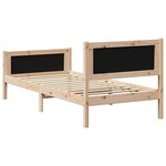 vidaXL Cadre de lit avec tête de lit Taupe 90 x 200 cm tissu