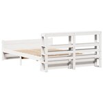 vidaXL Cadre de lit avec tête de lit sans matelas blanc 120x200 cm