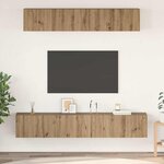 vidaXL Ensemble meuble TV 5 Pièces Chêne artisanal Bois d'ingénierie