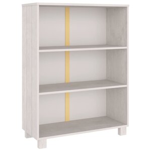 vidaXL Bibliothèque HAMAR Blanc 85x35x112 cm Bois de pin massif